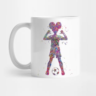 Girl Soccer Player Mug